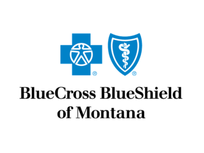 Blue Cross Blue Shield of Montana logo: blue cross and blue shield icons above the text.