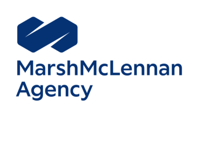 MarshMcLennan Agency logo: blue geometric mark above the blue text 'MarshMcLennan Agency'
